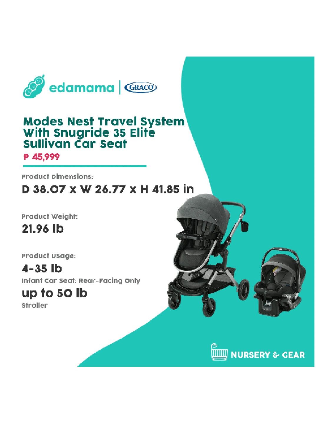 Graco Modes Nest Travel System With Snugride 35 El edamama